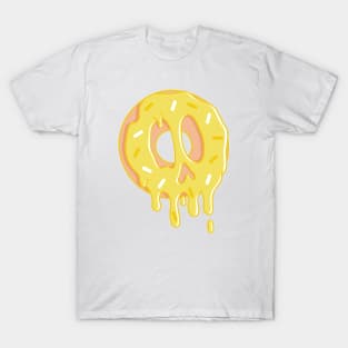 Dripping Donut Skull (Lemon) T-Shirt